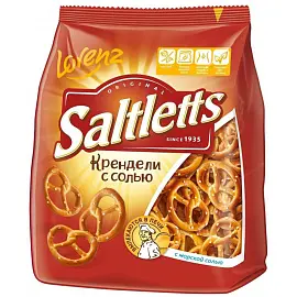 Крендельки Saltletts с солью 150г