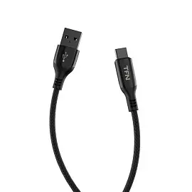 Кабель TFN USB A - USB Type-C 1.2 метра (TFN-C-BLZ-AC1M-BK)