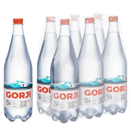 Вода минеральная Gorji газированная 1 л (6 штук в упаковке)