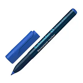 Маркер перманентный Schneider Maxx 240 синий (толщина линии 1-2 мм) круглый наконечник