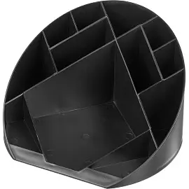 Подставка-органайзер для канцелярских принадлежностей Attache Форум 12 отделений черная 10x17.5x17.5 см