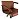 Кресло руководителя Helmi HL-E80 "Ornament" LTP, экокожа коричневая, мягкий подлокотник, пиастра Фото 4