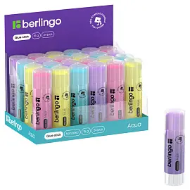 Клей-карандаш Berlingo "Aqua", 15г, цветной, ПВП