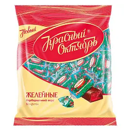 Конфеты шоколадные Красный Октябрь Желейные барбарисовый вкус 250 г