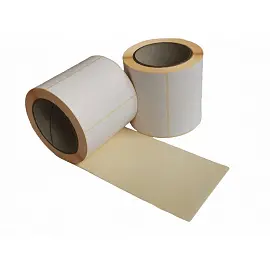 Термотрансферные этикетки 100х72 мм бумажные полуглянцевые (диаметр втулки 76 мм, 12 рулонов по 500 этикеток)