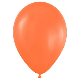 Воздушные шары, 50шт., М12/30см, MESHU, пастель, оранжевый