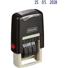 Датер автоматический пластиковый Attache 7810 (шрифт 3 мм, месяц обозначается цифрами, оттиск 3x20 мм)