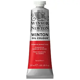 Краска масляная художественная Winsor&Newton "Winton", 37мл, туба, кадмий алый