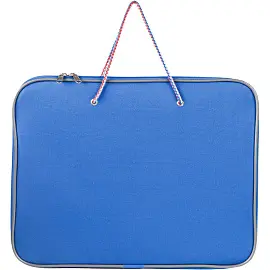 Папка-портфель тканевая Attache A4 синяя (360x20x270 мм, 1 отделение)