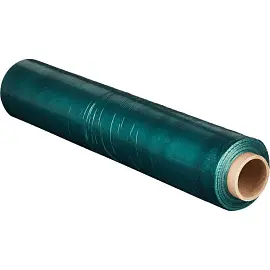 Стрейч-пленка для ручной упаковки зеленая вторичное сырье вес 2 кг 23 мкм x 190 м x 500 мм