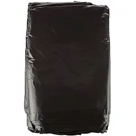 Мешки для мусора на 180 л черные (ПВД, 30 мкм, 50 штук в рулоне, 90x110 см)