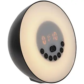 Лампа светодиодная колонка dreamTime для пробуждения светом музыкой, черная