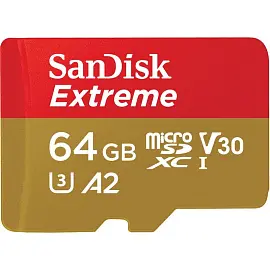 Карта памяти 64 ГБ microSDXC SanDisk Extreme Class 10 (SDSQXA2-064G-GN6MA)