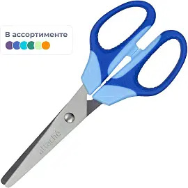 Ножницы Attache Ergo&Soft 140 мм с пластиковыми прорезиненными ручками цвет в ассортименте