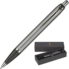 Ручка шариковая автоматическая Legraf Rouan,0,5 мм,син,серебр/сер корп IM