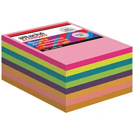 Стикеры Attache Economy 38x51 мм неоновые 8 цветов (1 блок, 400 листов)