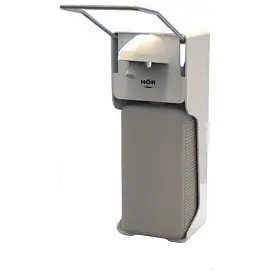 Дозатор для жидкого мыла и антисептика механический Hor D-004A пластик/металл 1 л