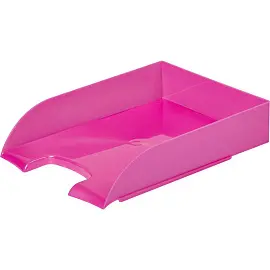 Лоток горизонтальный для бумаг Attache Fantasy пластиковый розовый