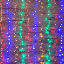 Гирлянда светодиодная Neon-Night Дождь бахрома разноцветный свет 144 светодиодов (1.5x1.5 м)