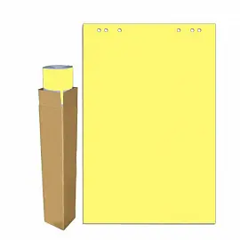 Бумага для флипчартов Attache Selection 68х98 см желтая 20 листов (80 г/кв.м)