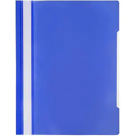 Скоросшиватель пластиковый Attache Элементари до 100 листов синий (толщина обложки 0.15/0.18 мм, 10 штук в упаковке)