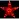 Верхушка на елку Звезда красная 10 красных led, 15x15 см, 220 v /20 55097