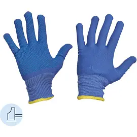 Перчатки рабочие защитные Ампаро Ралли+ полиэфирные с ПВХ покрытием (3 нити, 13 класс, размер 10, XL)