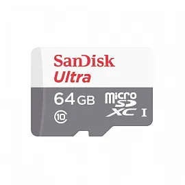 Карта памяти 64 ГБ microSDXC SanDisk Ultra Class 10 UHS-I (SDSQUNR-064G-GN3MA)