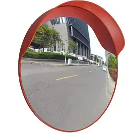 Зеркало дорожное сферическое с козырьком 800 мм