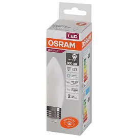 Лампа светодиодная Osram LED Value B свеча 10Вт E27 6500К 800Лм 220В 4058075579590