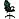 Кресло игровое Gramber черное/зеленное (экокожа, пластик)