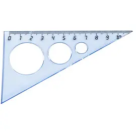 Треугольник №1 School пластиковый (10 см, 90/60/30 градусов)
