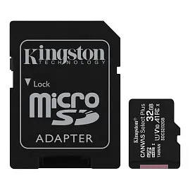 Карта памяти 32 Гб microSDHC Kingston Canvas Select Plus UHS-I U1 10 A1 (SDCS2/32Gb)