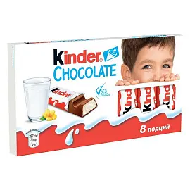 Шоколад Kinder с молочной начинкой 100 г