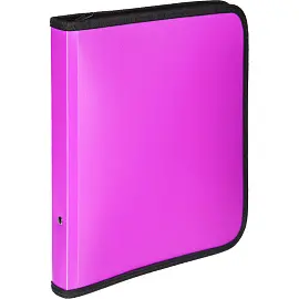 Папка-конверт на молнии Attache Neon A5 розовая 700 мкм