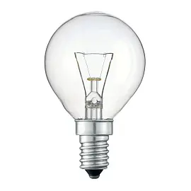 Лампа накаливания Philips Stan, 40Вт, тип G "шар" E14, прозрачная