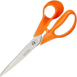 Ножницы 203 мм Attache Orange с пластиковыми анатомическими ручками оранжевого цвета
