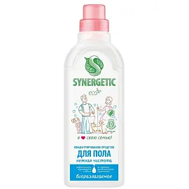 Средство для мытья пола Synergetic Нежная чистота антибактериальное 750 мл