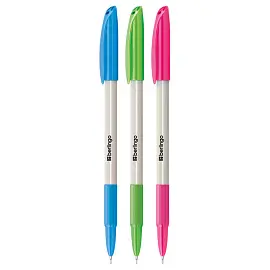 Ручка шариковая Berlingo "Perlamutik Pro" синяя, 0,7мм, грип