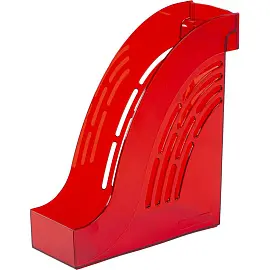 Лоток вертикальный для бумаг 95 мм Attache Яркий Офис пластиковый красный