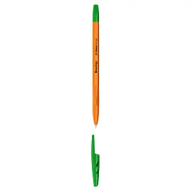 Ручка шариковая Berlingo "Tribase Orange" зеленая, 0,7мм