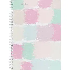 Бизнес-тетрадь Attache Selection Pastel A5 80 листов разноцветная в клетку на спирали (145x203 мм)