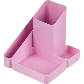 Подставка-органайзер для канцелярских принадлежностей Attache Акварель 4 отделения розовая 11.1x11.5x12.2 см