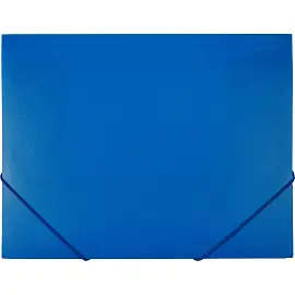 Папка на резинках Attache А4 30 мм пластиковая до 200 листов синяя (толщина обложки 0.6 мм)