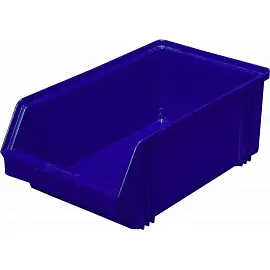 Ящик (лоток) универсальный полипропиленовый 400x230x150 мм синий морозостойкий