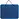 Папка-портфель пластиковая А4 синяя (350х270 мм, 1 отделение) Фото 1