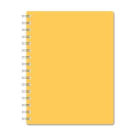 Бизнес-тетрадь Attache Bright colours A5 96 листов желтая в клетку на спирали (207x260 мм)