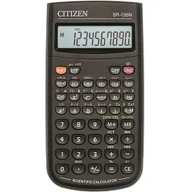 Калькулятор научный Citizen SR135N 8+2-разрядный 128 функций 84x154x19 мм (подходит для ЕГЭ)