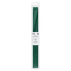 Бумага крепированная ТРИ СОВЫ, 50*250см, 32г/м2, темно-зеленая, в рулоне, пакет с европодвесом
