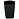 Подставка-стакан СТАММ "Тропик", пластиковая, квадратная, черная Фото 0
